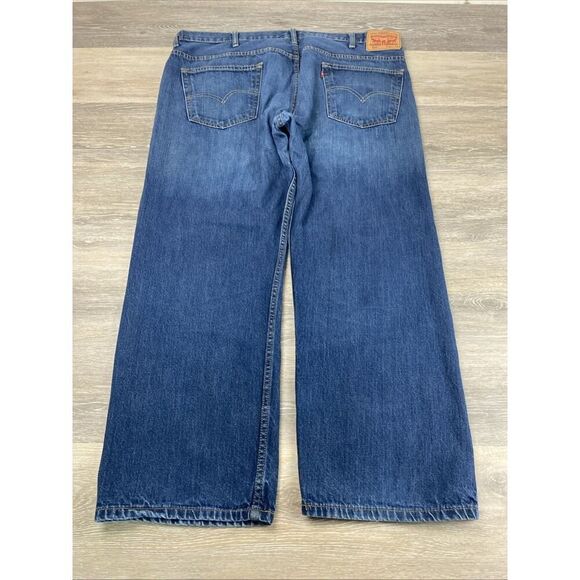 Levis 569 Jeans Mens‎ 40 X 30 Loose Straight Medium Wash Y2K 100% Cotton - Picture 3 of 7